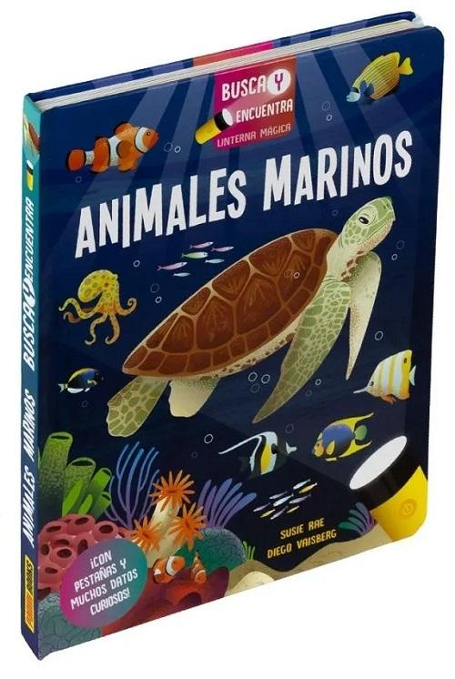 Animales marinos "(Busca y encuentra con linterna mágica)"