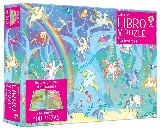 Unicornios "(Libro y puzle)"