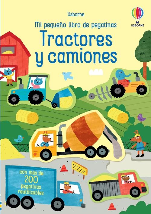Tractores y camiones "(Mi pequeño libro de pegatinas)".