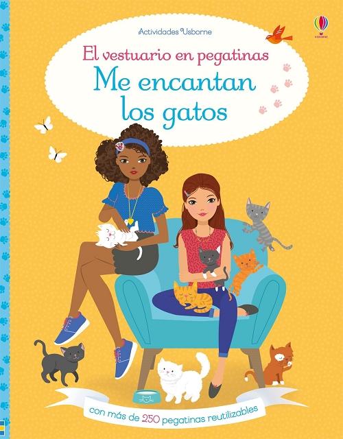 Me encantan los gatos "(El vestuario en pegatinas)"