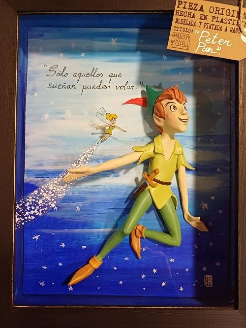 Peter Pan "Pieza original. Hecha en plastilina. Modelado y pintado a mano"