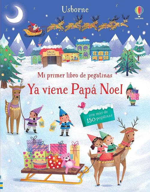 Ya viene Papá Noel "(Mi primer libro de pegatinas)"