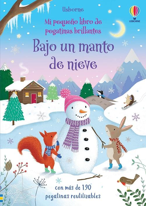 Bajo un manto de nieve "(Mi primer libro de pegatinas brillantes)"