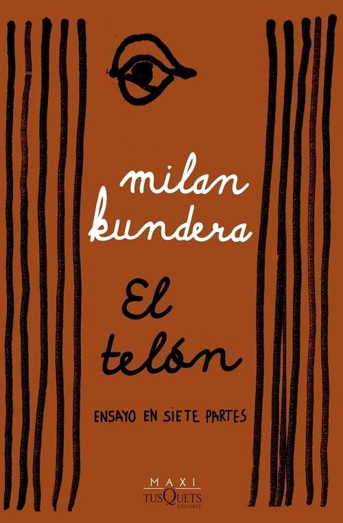 El telón "Ensayo en siete partes (Biblioteca Milan Kundera)". 