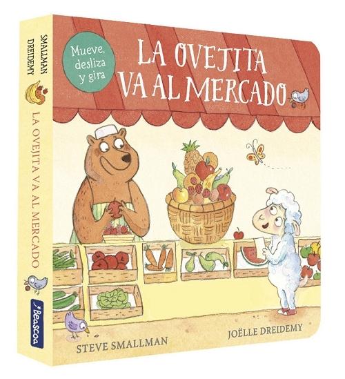 La ovejita va al mercado "(Mueve, desliza y gira) (Pequeñas manitas)". 