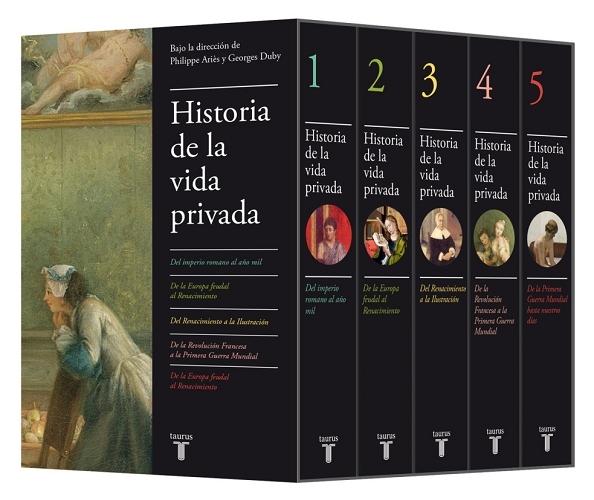 Historia de la vida privada (Estuche 5 vols.). 