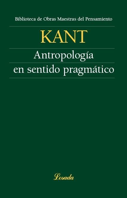 Antropología en sentido pragmático. 