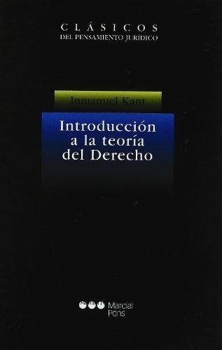 Introducción a la teoría del Derecho. 