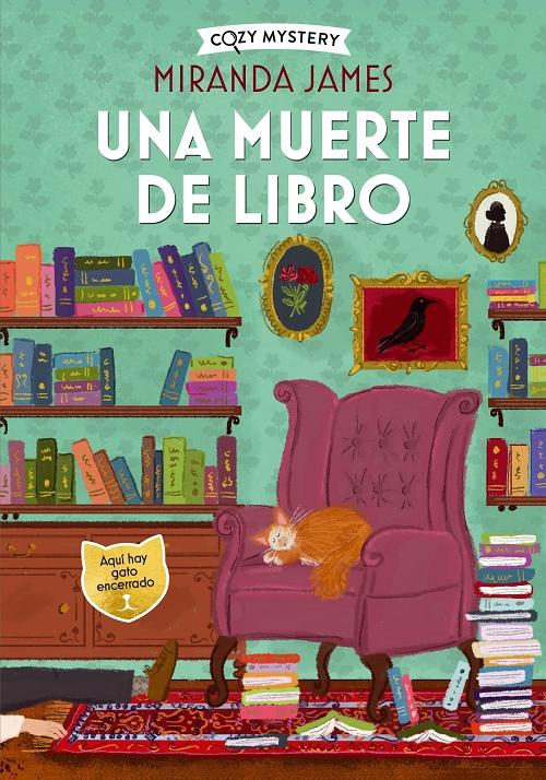 Una muerte de libro "Un misterio felino para ratones de biblioteca". 