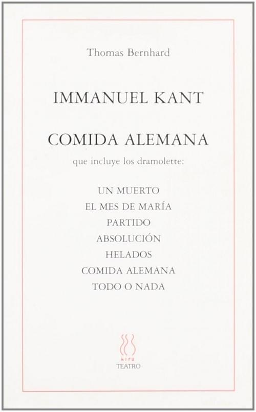 Immanuel Kant / Comida alemana. 