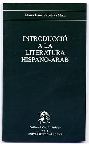 Introducció a la literatura hispano-àrab. 