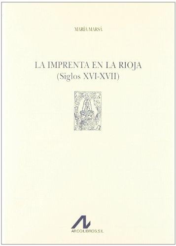 La imprenta en La Rioja (Siglos XVI-XVII). 