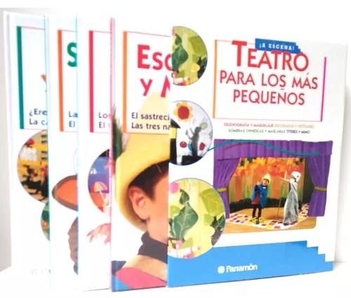 ¡A escena! (4 Vols.) Teatro para los más pequeños "Decorados y vestuario / Escenografía y maquillaje / Sombras chinescas y máscaras / Títeres y mimo"