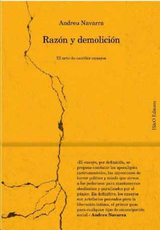 Razón y demolición "El arte de escribir ensayos"