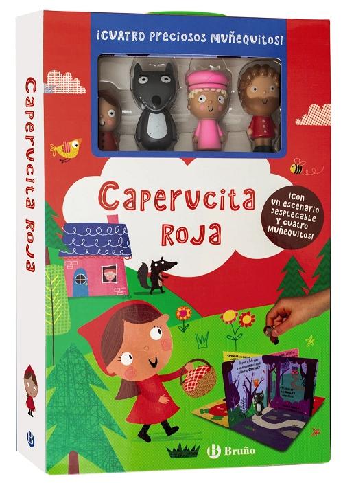 Caperucita Roja "¡Con un escenario desplegable y cuatro muñequitos!"