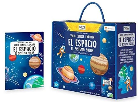 El espacio. El sistema solar "Viaja, conoce, explora (Libro + Puzle ovalado)"