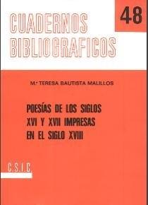 Poesías de los siglos XVI y XVII impresas en el siglo XVIII