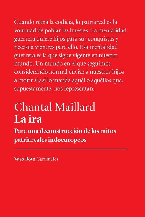 La ira "Para una deconstrucción de los mitos patriarcales indoeuropeos"