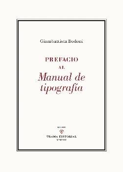 Prefacio al Manual de Tipografía