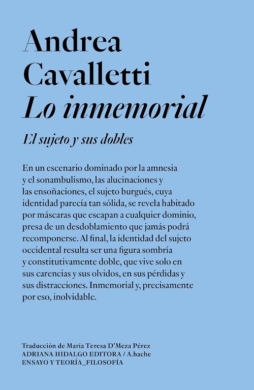 Lo inmemorial "El sujeto y sus dobles"