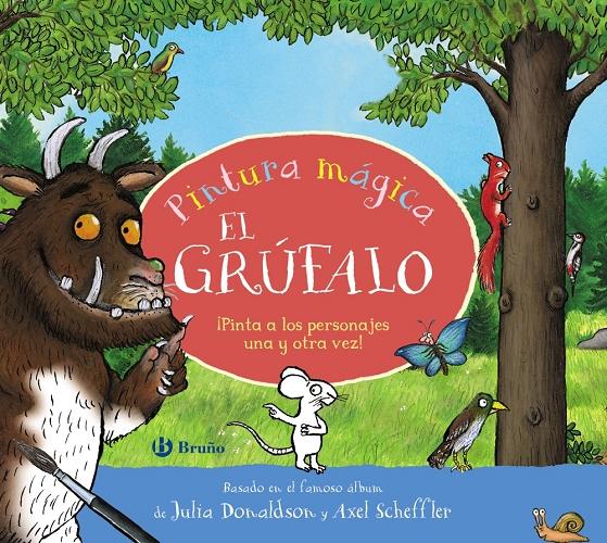 Pintura mágica. El grúfalo "(¡Pinta a los personajes una y otra vez)"