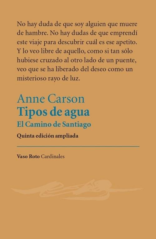 Tipos de agua "El Camino de Santiago"