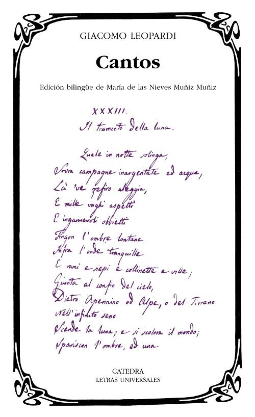 Cantos "(Giacomo Leopardi)"
