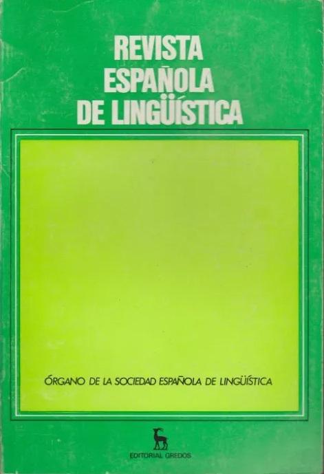 Revista Española de Lingüística - 28/2 "Julio-Diciembre 1998"