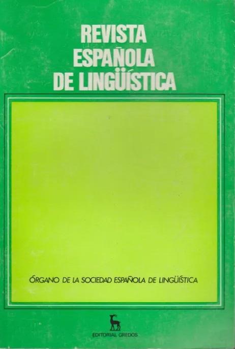 Revista Española de Lingüística - 28/1 "Enero-Junio 1998"
