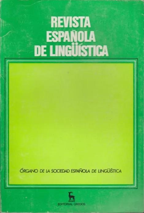 Revista Española de Lingüística - 24/1 "Enero-Junio 1994"