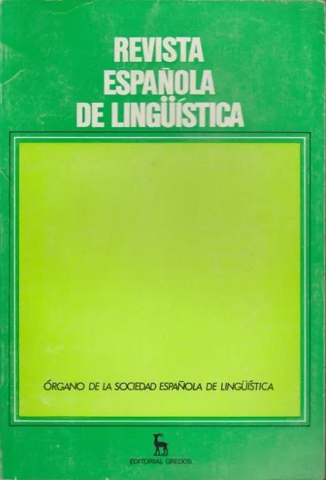 Revista Española de Lingüística - 25/2 "Julio-Diciembre 1995"