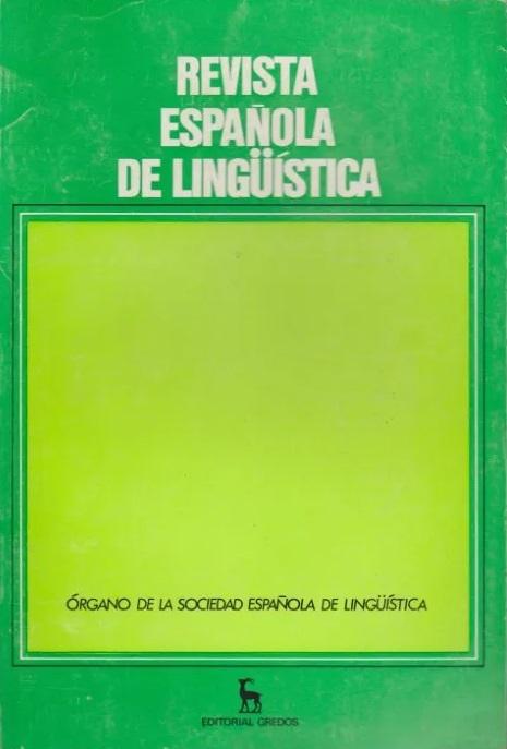 Revista Española de Lingüística - 27/1 "Enero-Junio 1997"