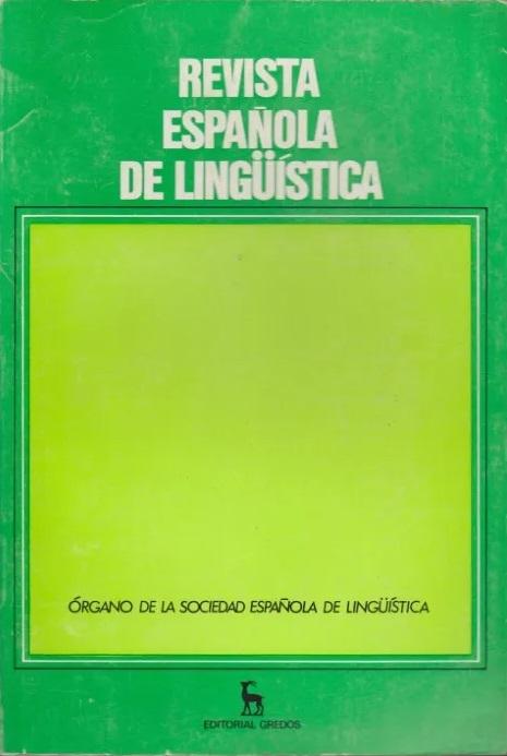 Revista Española de Lingüística - 27/2 "Julio-Diciembre 1997"