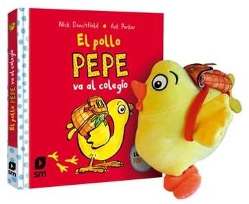 El pollo Pepe va al colegio (Pack Libro + Muñeco) "(Un libro con pop-ups)"