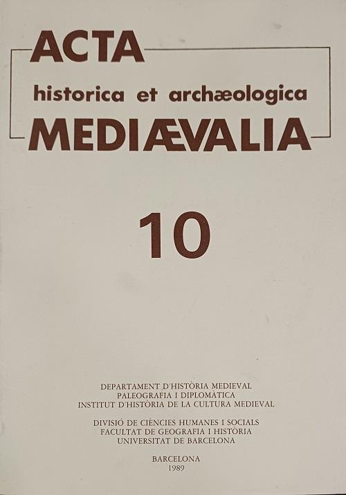 Acta historica et archaeologica mediaevalia - 10