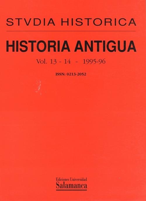 Studia historica. Historia antigua - 13-14 (1995-1996) "Historia Antigua. La Península Ibérica en la antigüedad: imagen de un territorio"