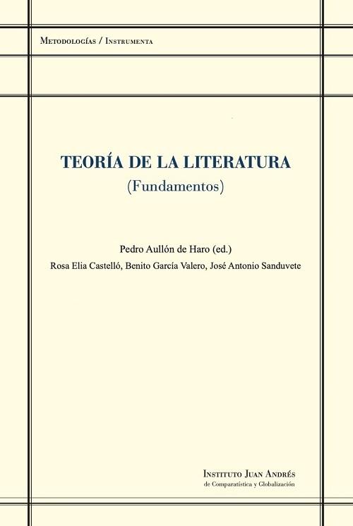 Teoría de la literatura "(Fundamentos)"