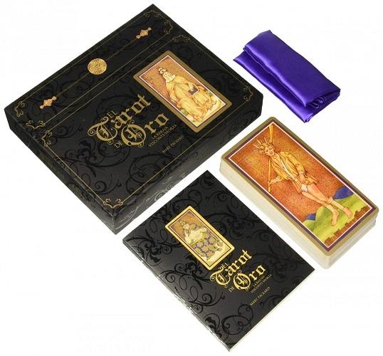El Tarot de Oro (Estuche Libro + 78 cartas) "La baraja Visconti-Sforza"