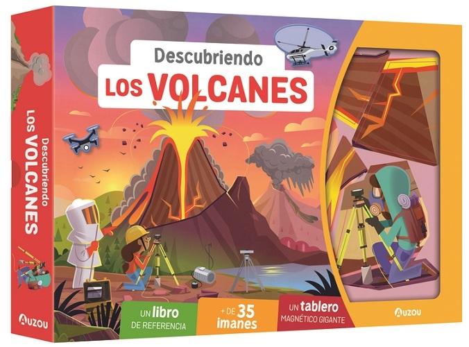 Descubriendo los volcanes "(1 libro + de 35 imanes + 1 tablero magnético)"