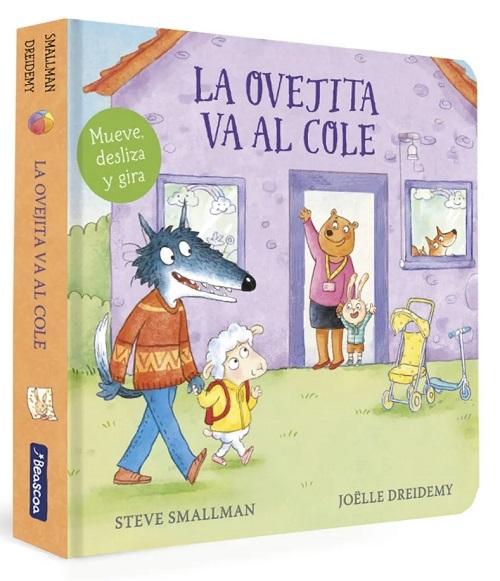 La ovejita va al cole "(La ovejita que vino a cenar. Libro de cartón con mecanismos) (Pequeñas manitas)"