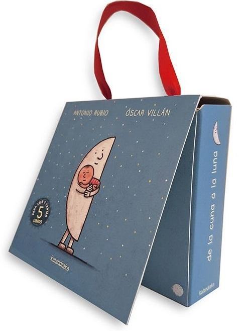 De la cuna a la luna (Maleta 5 Vols.) "Luna / Bebé / Cocodrilo / Flores / Cara"