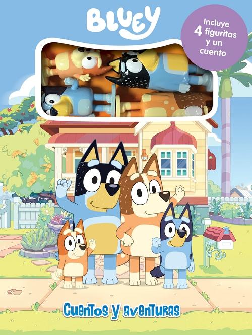 Bluey "("Cuentos y Aventuras") (Incluye 4 figuritas y un cuento)"