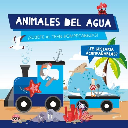 Animales de agua "(Libro + Tren rompecabezas)"