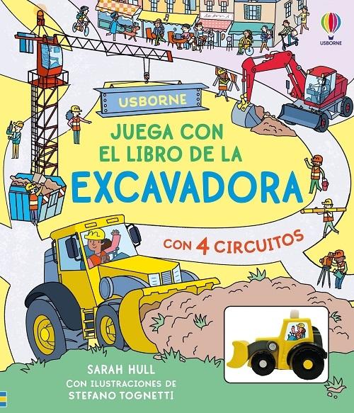 Juega con el libro de la excavador "(Libros con juguete de cuerda) Con 4 circuitos"