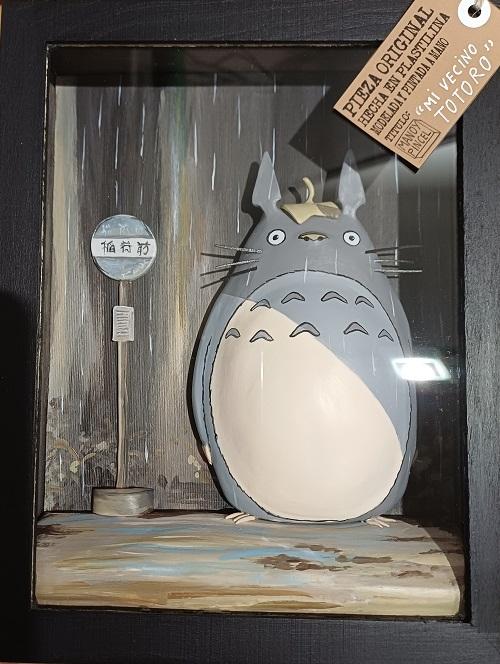 Mi vecino Totoro "Pieza original hecha en plastilina. Modelado y pintada a mano"