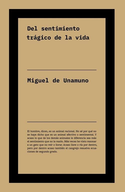 Del sentimiento trágico de la vida