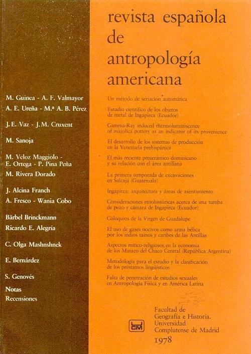 Revista Española de Antropología Americana (1978)