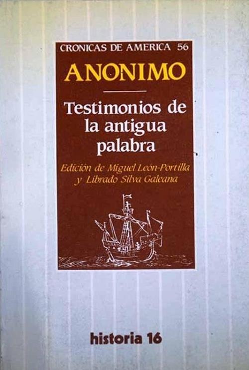 Testimonios de la antigua palabra