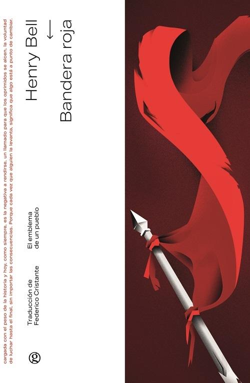 Bandera roja "El emblema de un pueblo"