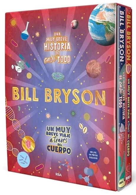 Estuche Bill Bryson Infantil (2 Vols.) "Una muy breve historia de casi todo / Un muy breve viaje a través del cuerpo"